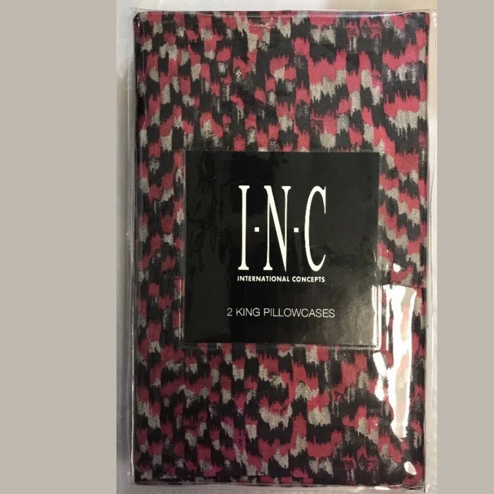 INC  CASCADE King Pillowcases, 300 TC Set of 2